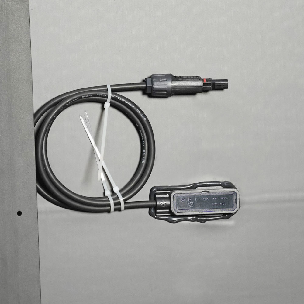 M166H660 350-385W Vidro Único Todo Preto