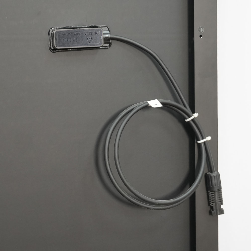 M166H660 350-385W Vidro Único Todo Preto